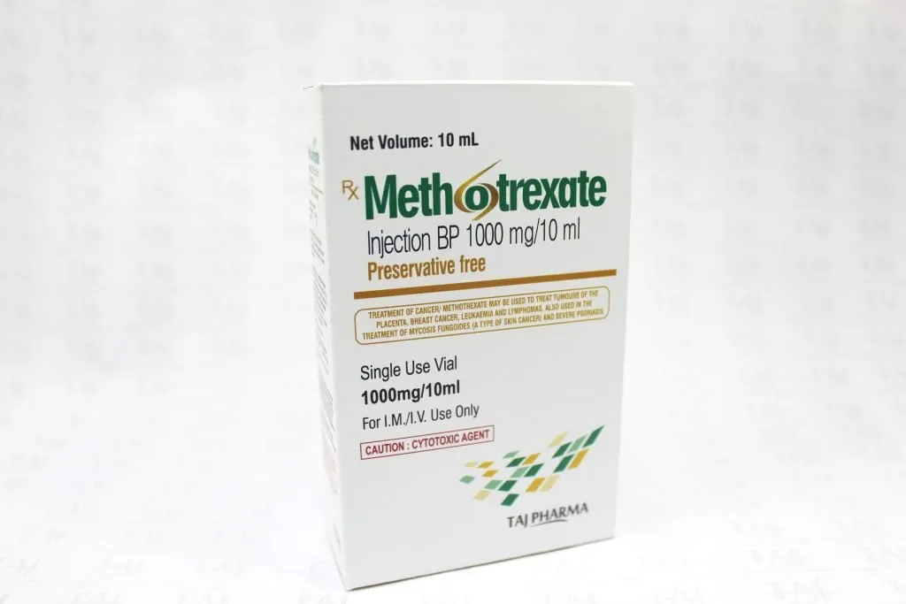 Methotrexate BP njection 1000mg/10ml Taj Pharma Side Effects Dosage Contraindications Uses Taj Pharmaceuticals Mumbai