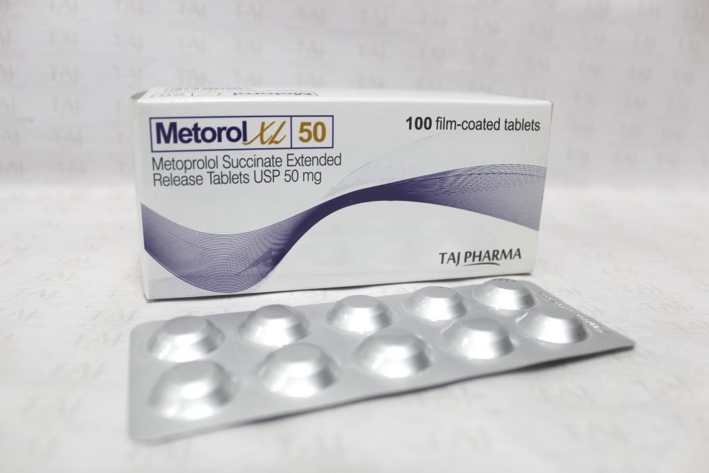 Metoprolol Succinate Extended Release Tablets USP 50 mg Taj Pharma