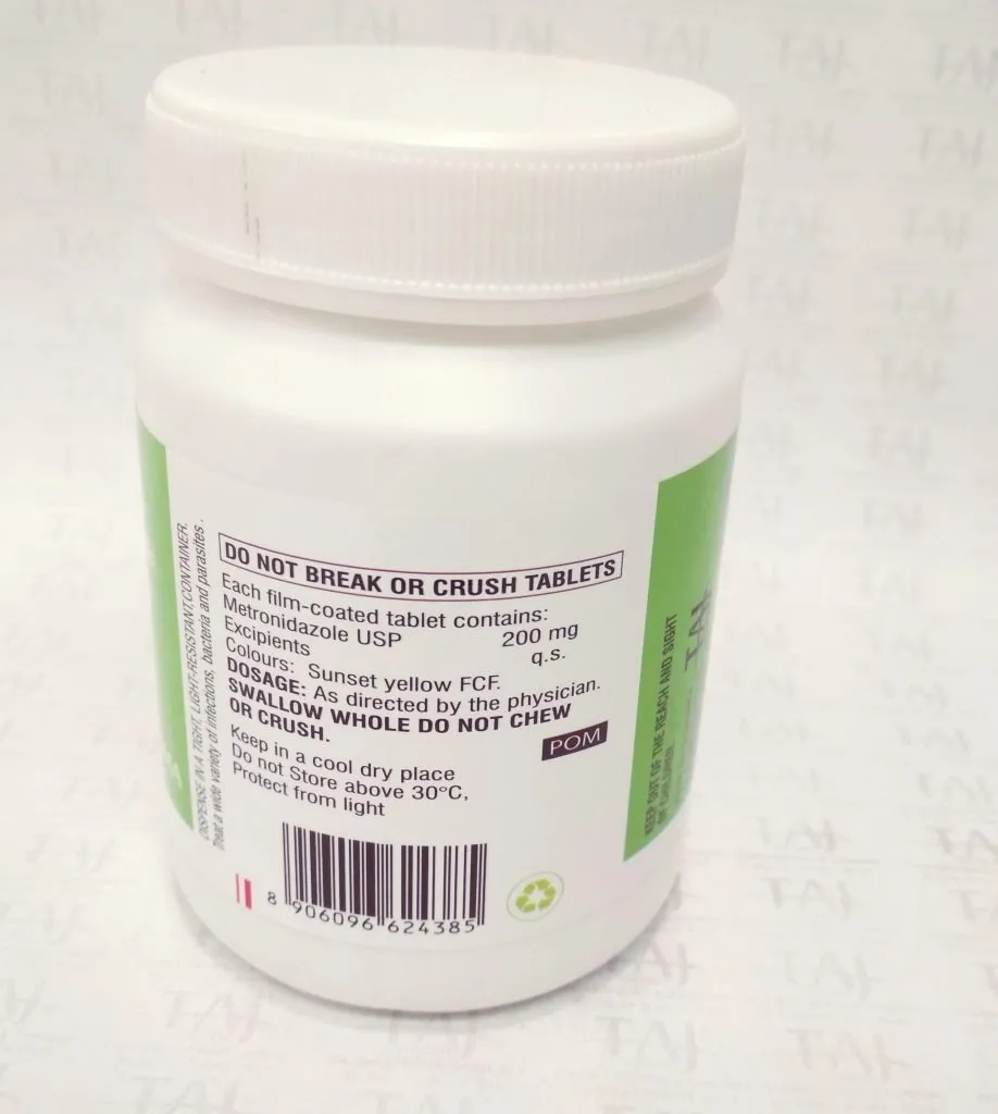 Metronidazole Tablets USP 200MG