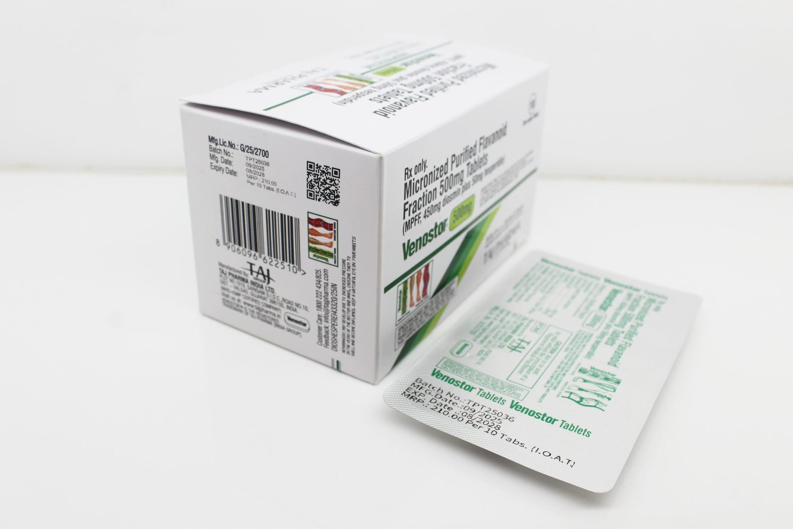 Micronized Purified Flavanoid Fraction Tablets 500mg (MPFF) Manufacturers India & Pioneer Exporters