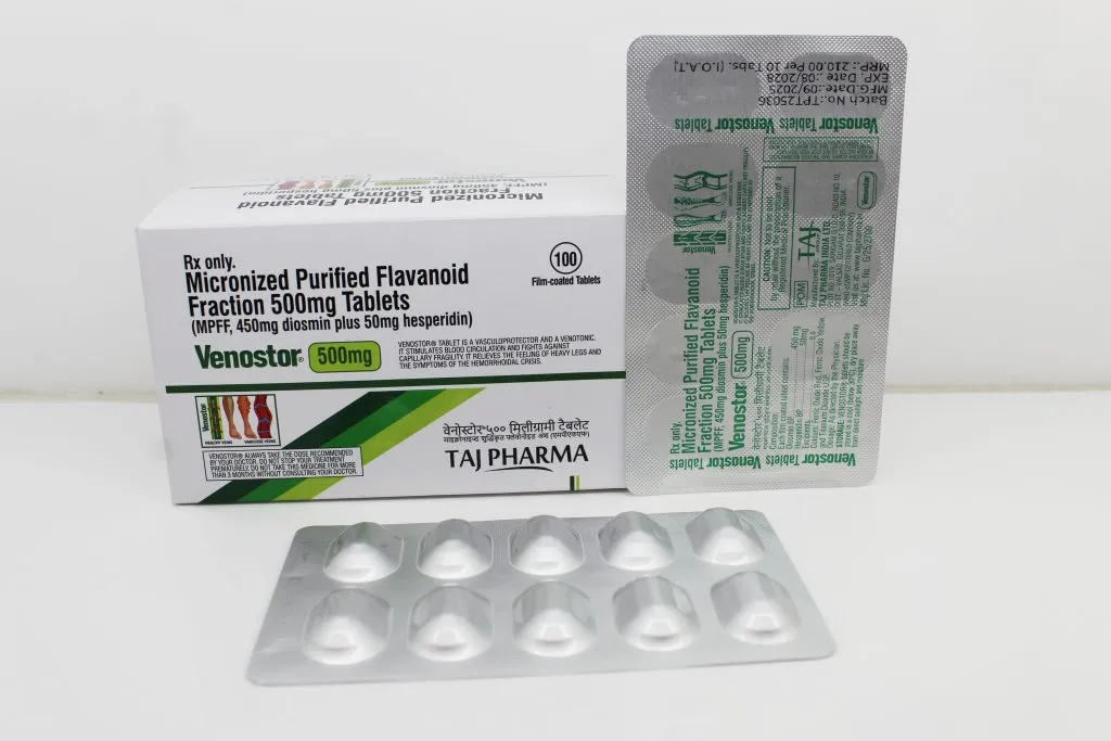 Micronized Purified Flavanoid Fraction Tablets 500mg (MPFF) Manufacturers PAN India, Suppliers