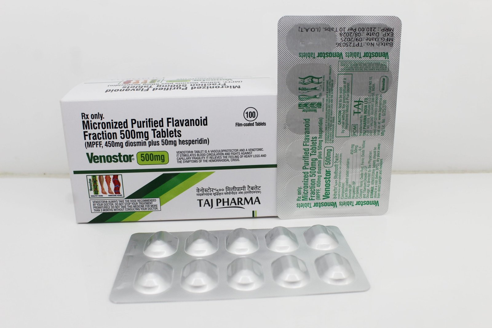 Micronized Purified Flavanoid Fraction Tablets 500mg (MPFF) Manufacturers PAN India, Suppliers
