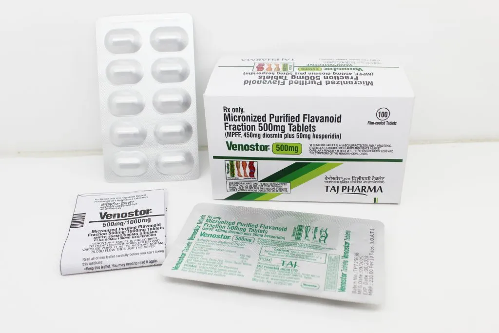 Micronized Purified Flavanoid Fraction Tablets 500mg (MPFF) Suppliers