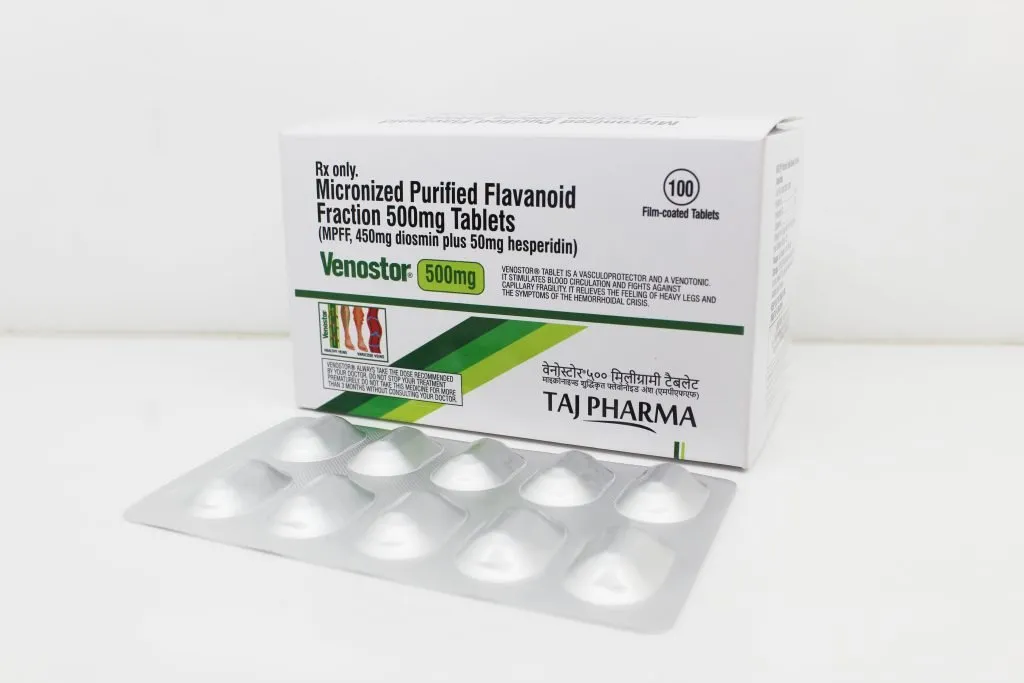 Micronized Purified Flavanoid Fraction Tablets 500mg (MPFF) Suppliers, Exporters in India