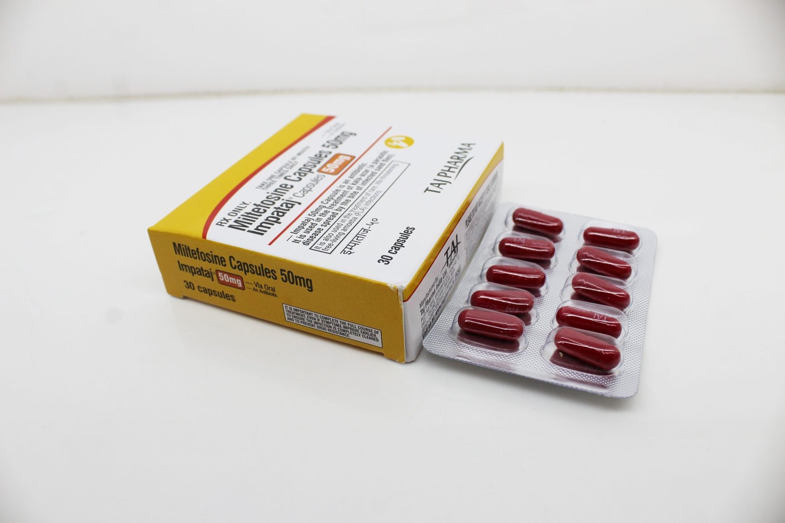 Miltefosine 50mg capsules Exporters in India
