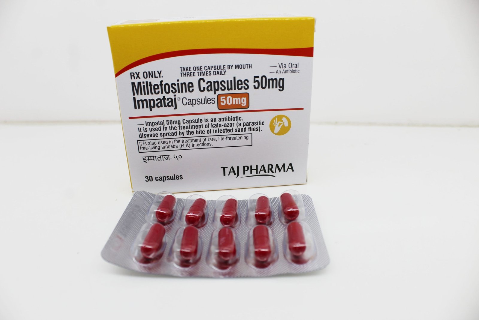 Miltefosine 50mg capsules Manufacturer Gujarat