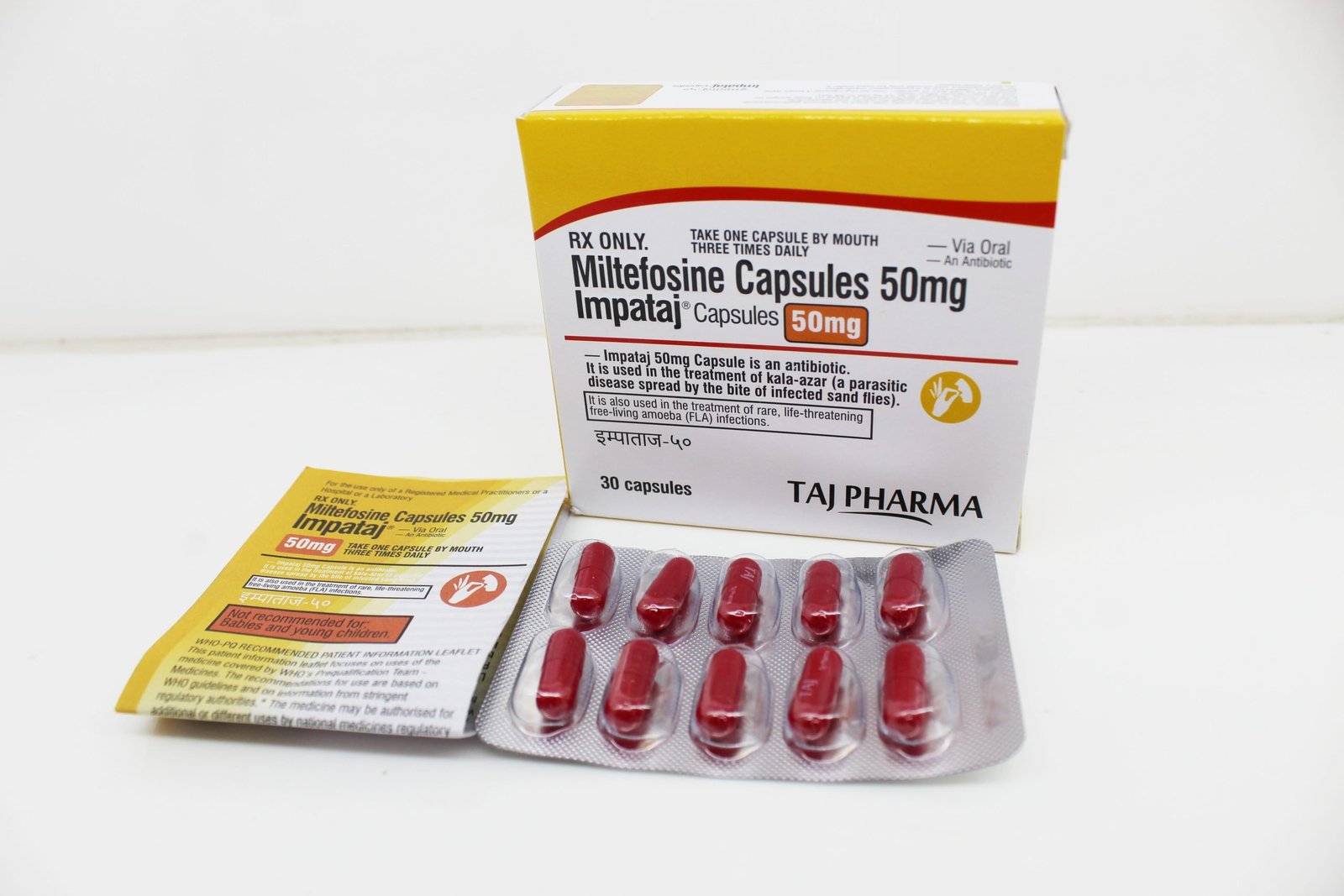 Miltefosine 50mg capsules Manufacturer, Supplier in Vapi, Gujarat