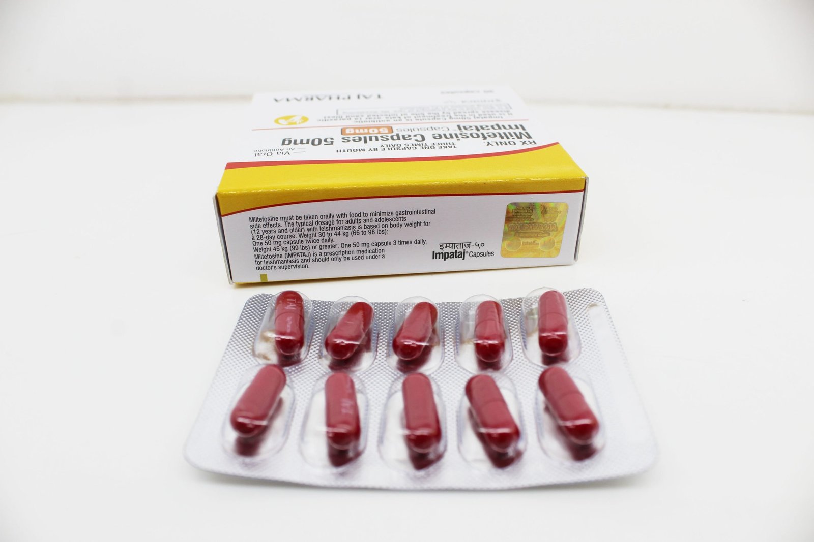 Miltefosine 50mg capsules Manufacturer & Suppliers