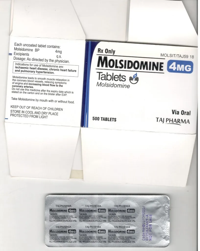 Molsidomine 2mg / 4mg Tablets manufacturer