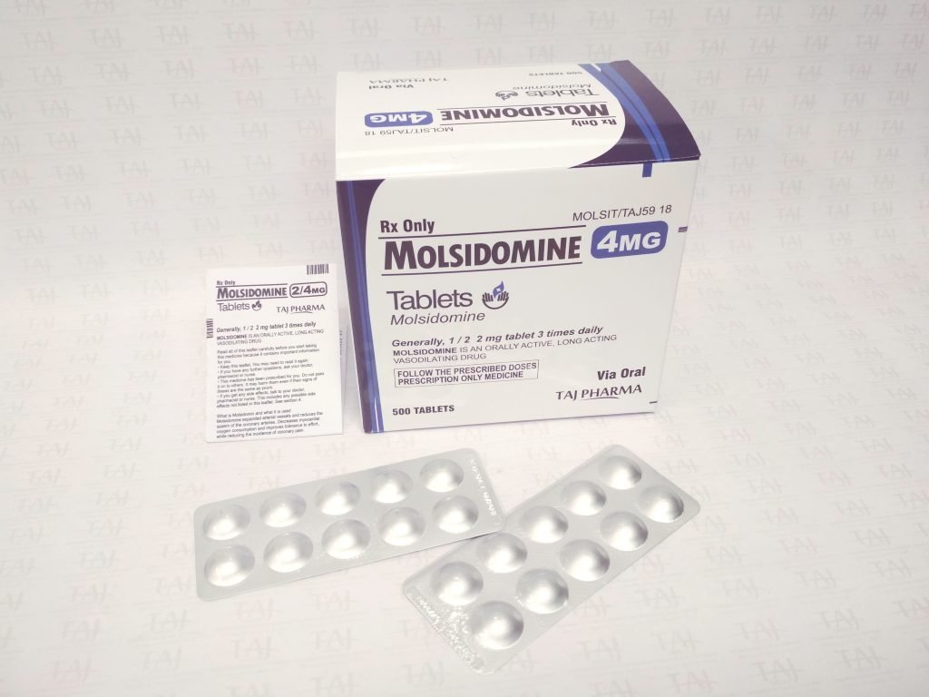 Molsidomine 4mg Tablets Taj Pharmaceuticals