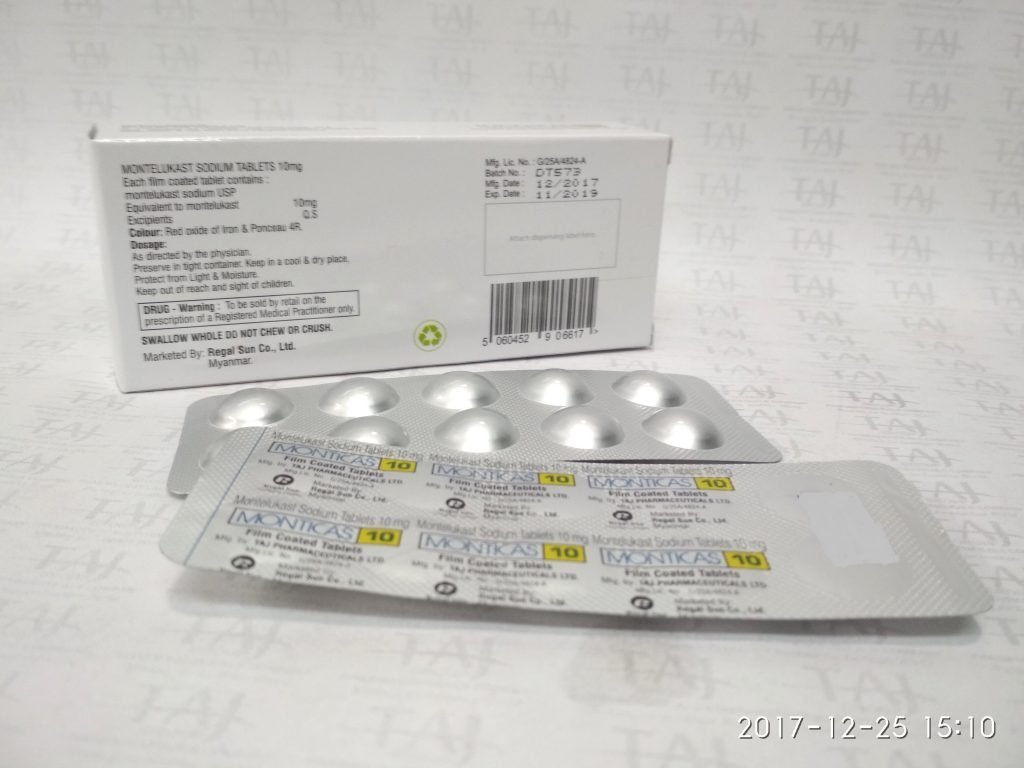 Monteleukast Sodium Tablets 10 mg Taj Pharma