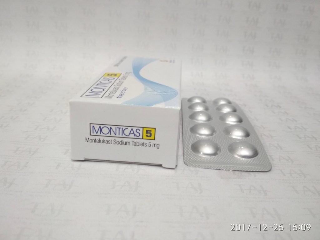 Monteleukast Sodium Tablets (Monticas) 5 mg Taj Pharma