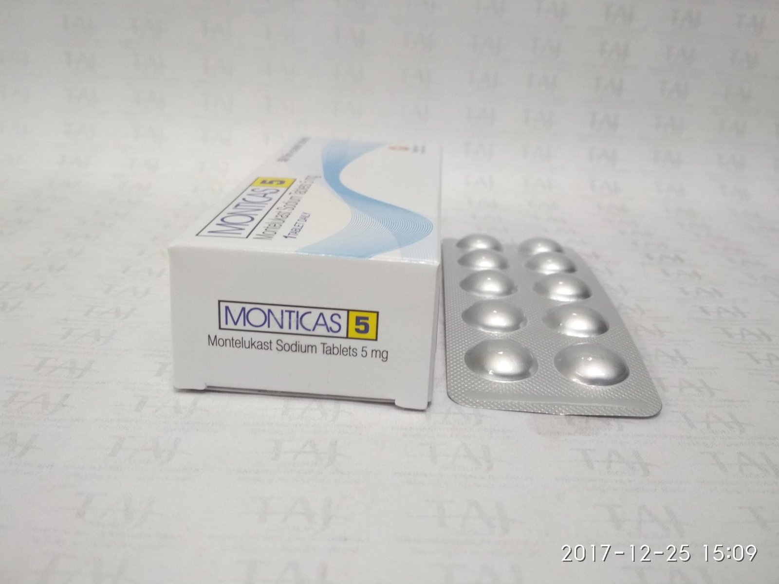 Monteleukast Sodium Tablets (Monticas) 5mg Taj Pharma manufacturers & Monteleukast Sodium Tablets (Monticas) 5mg Taj Pharma suppliers in India. Monteleukast Sodium Tablets (Monticas) 5mg Taj Pharma manufacturer in India gives the assurance of high-quality and purity. The company carries the rich experience in manufacturing of Monteleukast Sodium Tablets (Monticas) 5mg Taj Pharma. Taj Pharmaceuticals is reputed manufacturer and Monteleukast Sodium Tablets (Monticas) 5mg Taj Pharma suppliers from India. Get contact for Monteleukast Sodium Tablets (Monticas) 5mg Taj Pharma manufacturing companies from India.