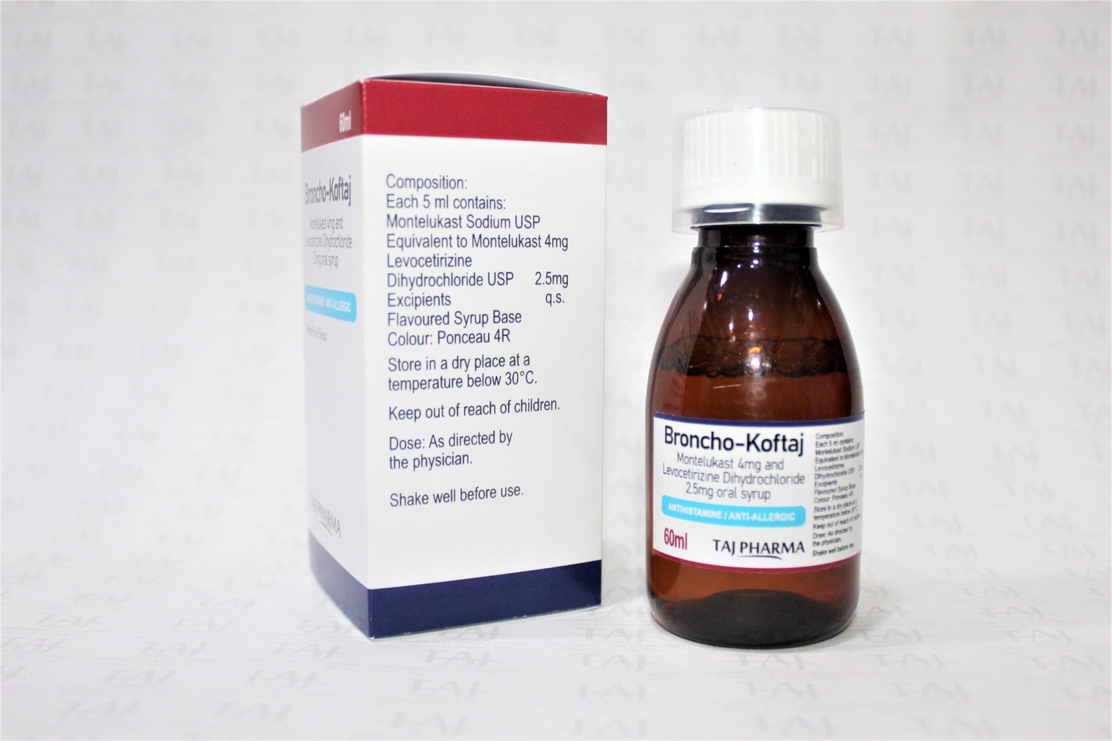 Montelukast 4mg and Levocetirizine Dihydrochloride 2.5mg Oral Syrup Wholesalers