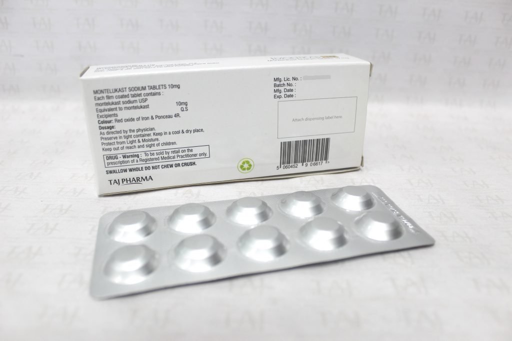 Montelukast Sodium Film Coated 10 mg Tablet (MONTICAS) Taj Pharma