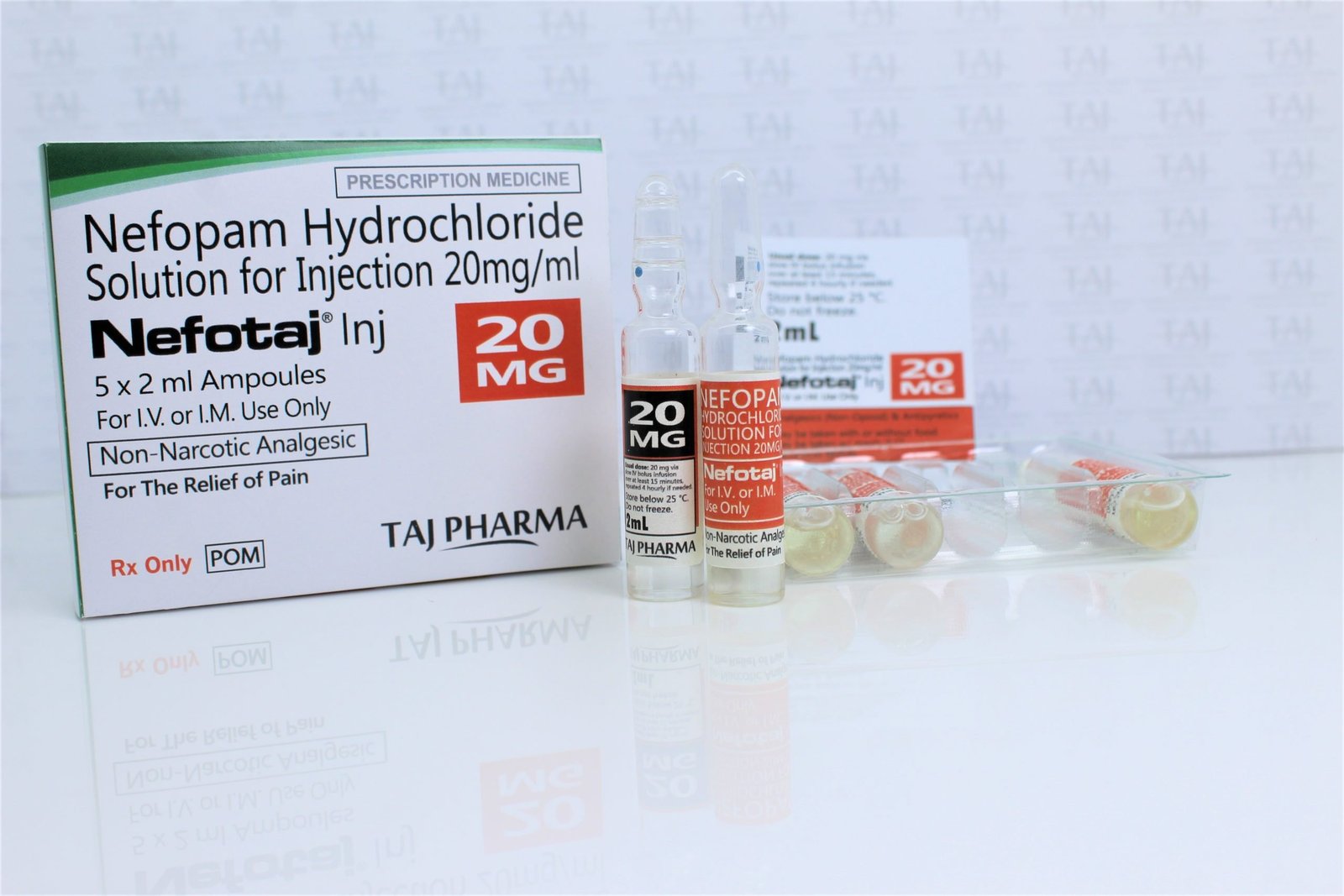 Nefopam Hydrochloride 20 mg Injection Manufacturers, Suppliers, Exporters, Dealers in India, Nefopam Hydrochloride 20 mg Injection, Nefopam Hydrochloride 20 mg Injection Manufacturer, Nefopam Hydrochloride 20 mg Injection Supplier, Nefopam Hydrochloride 20 mg Injection Exporter, Nefopam Hydrochloride 20 mg Injection Dealer in India