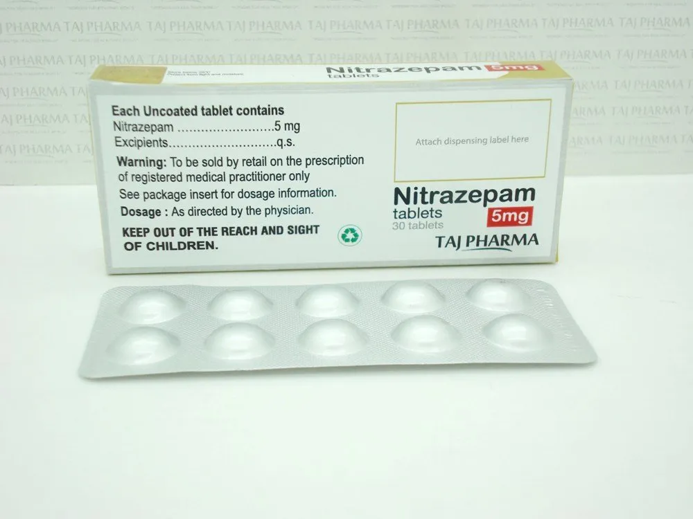 Nitrazepam 5mg Tablets Taj Pharma FDA approved, Nitrazepam 5mg Tablets Taj Pharma manufacturers, suppliers & exporters in India. Get contract manufacturing for Nitrazepam 5mg Tablets Taj Pharma, Find best price for Nitrazepam 5mg Tablets Taj Pharma generic drug and Nitrazepam 5mg Tablets Taj Pharma generic version available at best price from GMP approved manufacturer