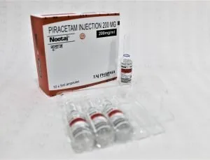 Piracetam Injection 200mg/ml (Nootaj) manufacturers & Piracetam Injection 200mg/ml (Nootaj) suppliers in India. Piracetam Injection 200mg/ml (Nootaj) manufacturer in India gives the assurance of high-quality and purity. The company carries the rich experience in manufacturing of Piracetam Injection 200mg/ml (Nootaj). Taj Pharmaceuticals is reputed manufacturer and Piracetam Injection 200mg/ml (Nootaj) suppliers from India. Get contact for Piracetam Injection 200mg/ml (Nootaj) manufacturing companies from India.