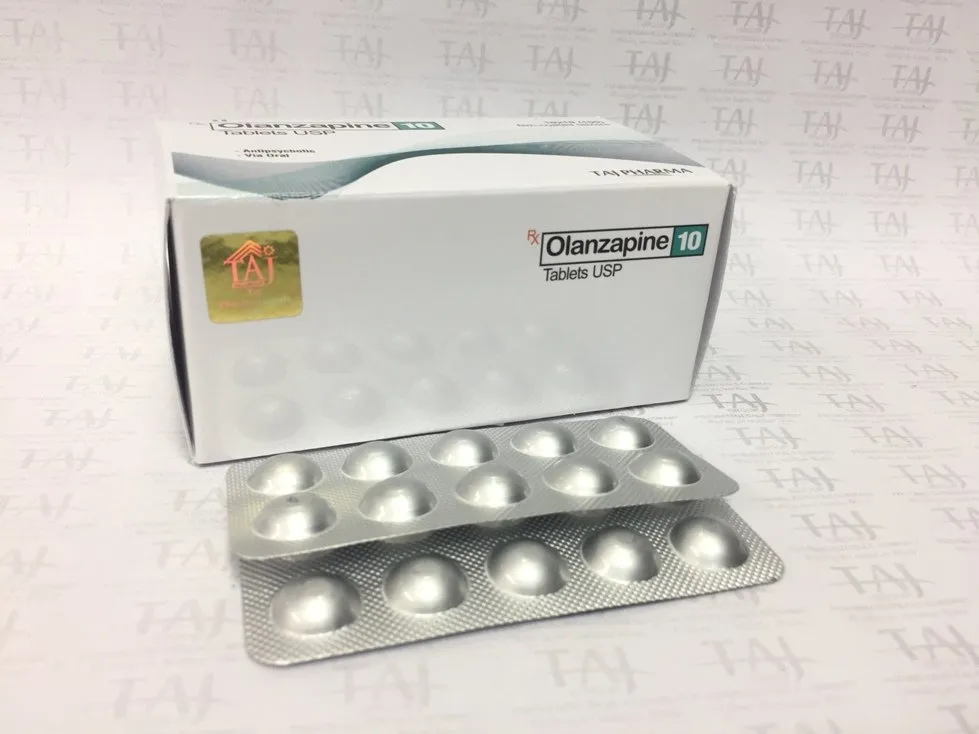 Olanzapine Tablets USP 10mg Taj Pharma Taj Pharmaceuticals manufacturer of Olanzapine Tablets USP 10mg, Olanzapine Tablets USP 10mg manufacturer in India TajPharma India, India based manufacturing company of Olanzapine Tablets USP 10mg