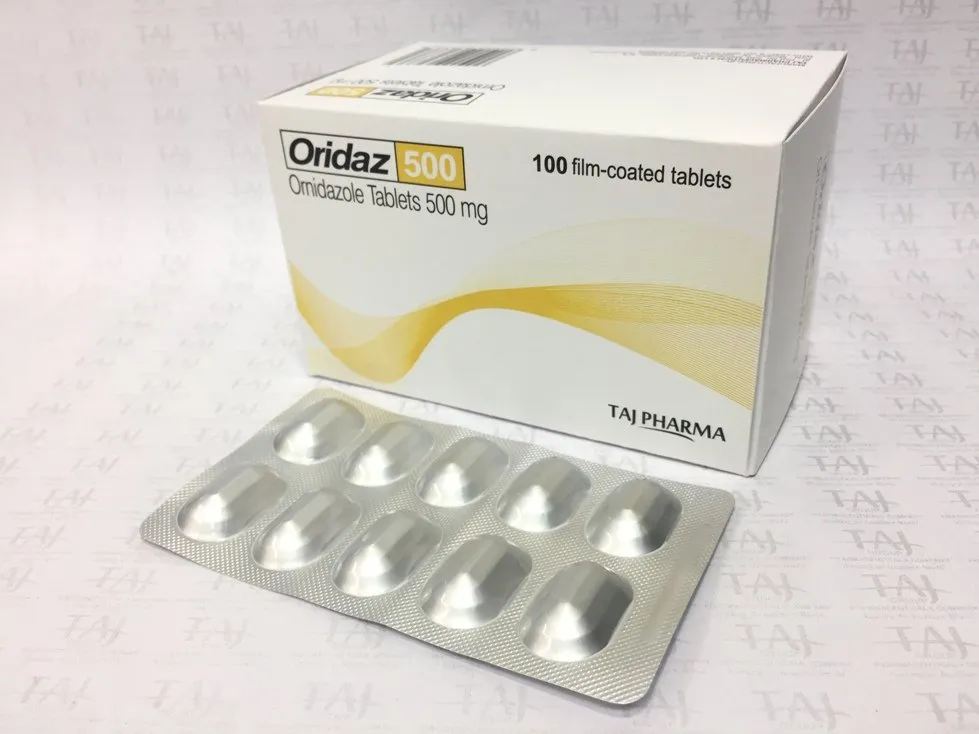 Ornidazole tablet 500mg Taj Pharma Taj Pharmaceuticals manufacturer of Ornidazole Tablets 500mg, Ornidazole Tablets 500mg manufacturer in India TajPharma India, India based manufacturing company of Ornidazole Tablets 500mg