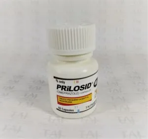 Omeprazole Capsules 40mg uses antiulcer, side effects , Contraindications Taj Pharmaceuticals Mumbai India Omeprazole Capsules 40mg Prilosid Taj Pharma
