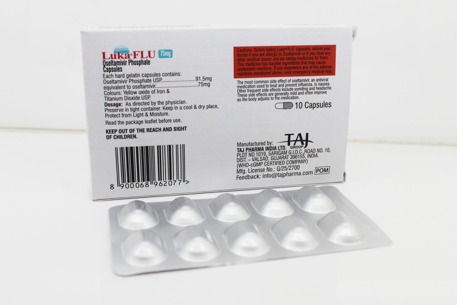 Oseltamivir Phosphate Capsules 75mg Manufacturer, Supplier in Vapi, Gujarat