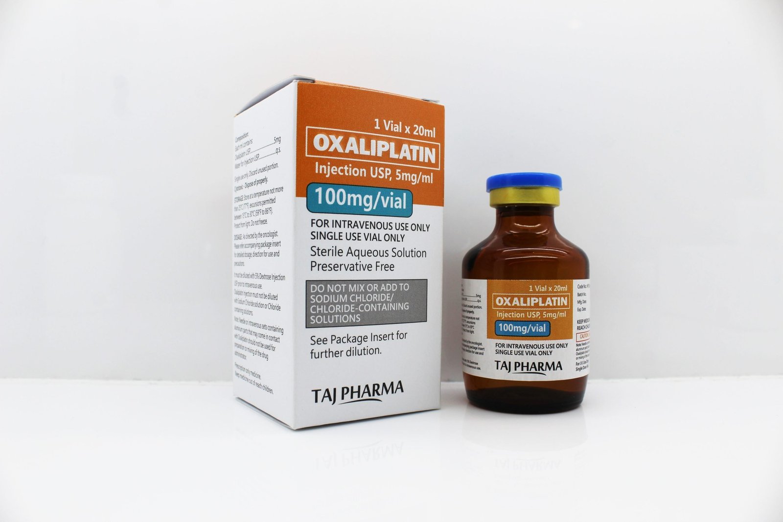 Oxaliplatin Injection USP 100mg/Vial Best Price in Mumbai Maharashtra Taj Pharma
