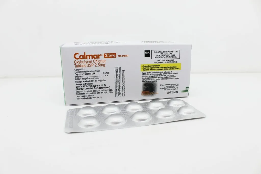 Oxybutynin 2.5mg Tablets Suppliers in India