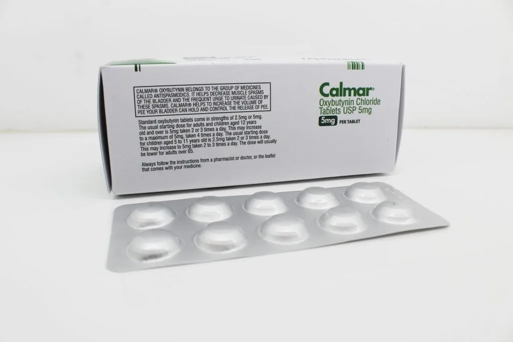 Oxybutynin 5mg chloride Tablets Manufacturers PAN India & Exporters