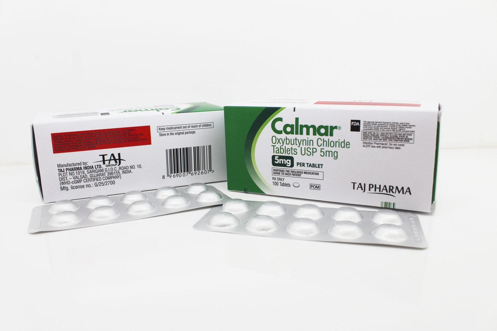 Oxybutynin 5mg Tablets (Calmar) Manufacturers PAN India, Suppliers