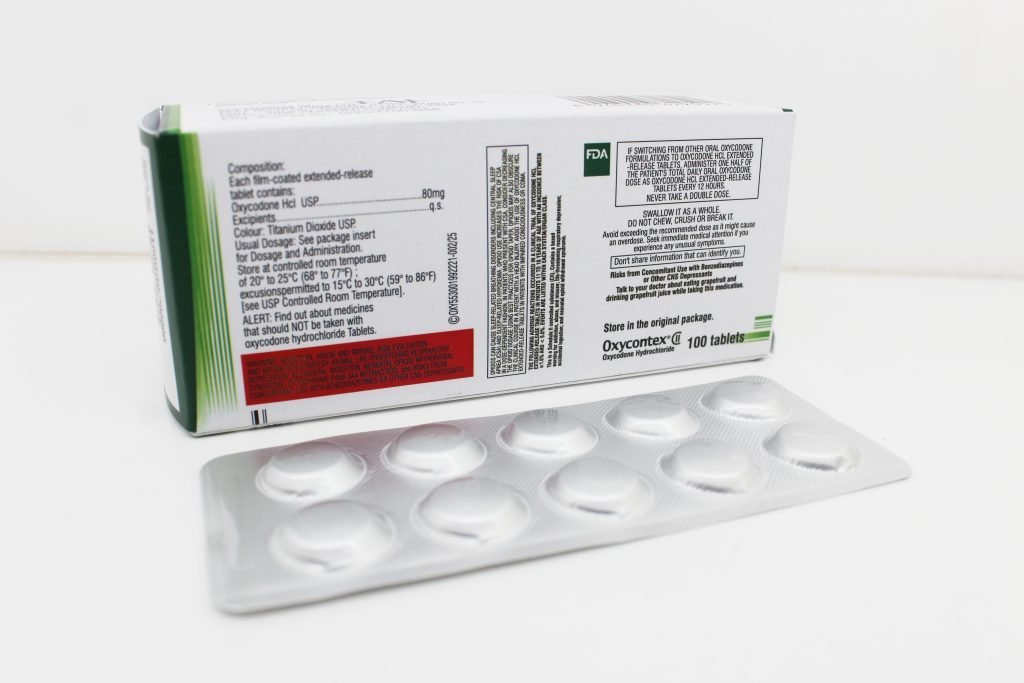 Oxycodone Hydrochloride 80mg Tablets, Suppliers, Exporters in India