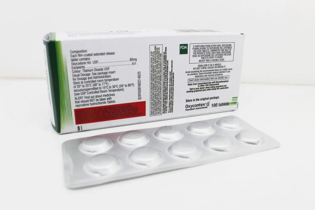 Oxycodone Hydrochloride 80mg Tablets, Suppliers, Exporters in India