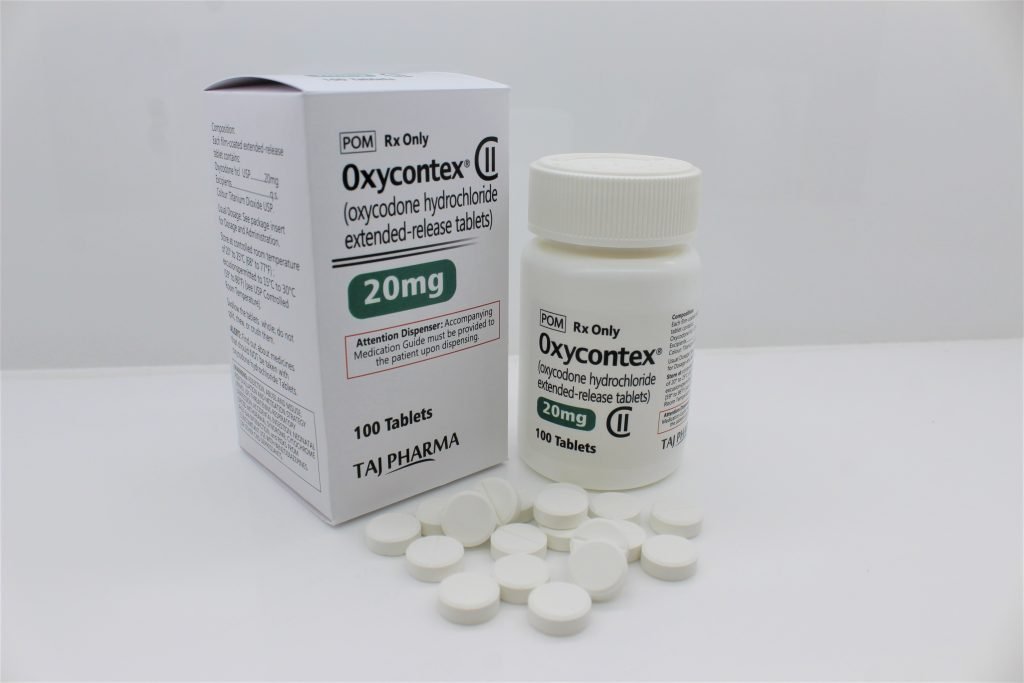 Oxycodone Hydrochloride ER Tablets 20mg Exporters from India.