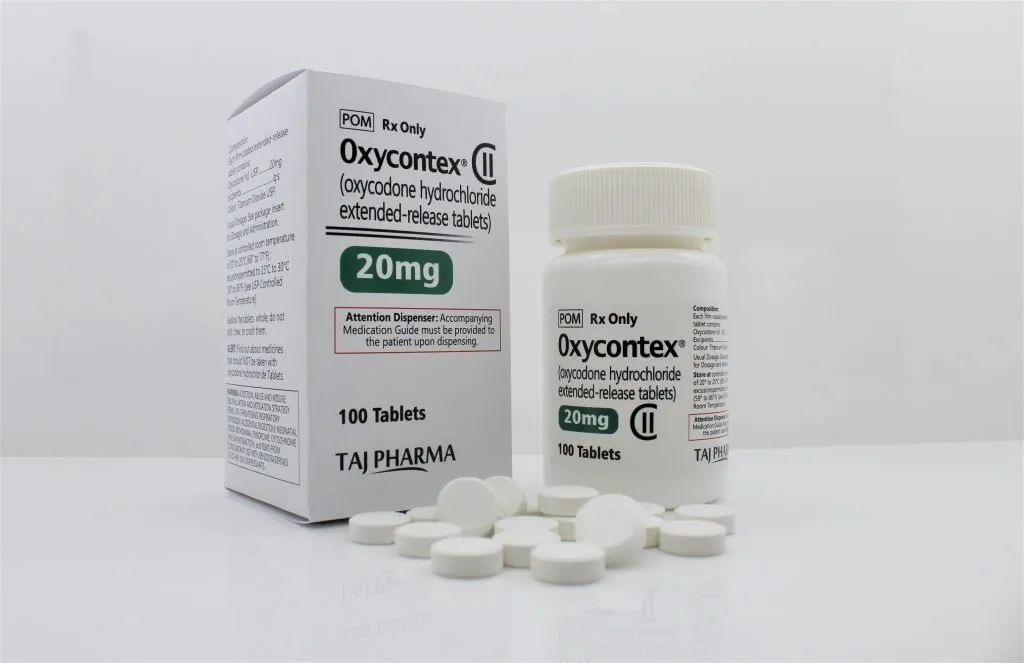 Oxycodone Hydrochloride ER Tablets 20mg manufacturer from India