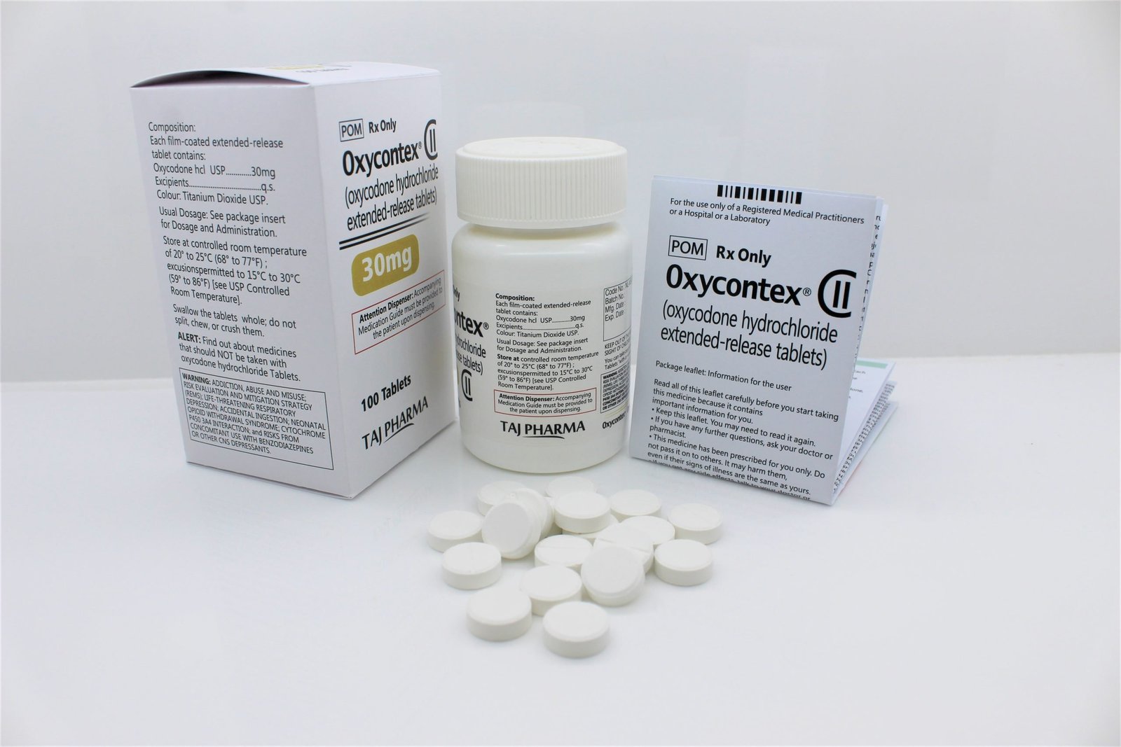Oxycodone Hydrochloride Tablets 30mg Manufacturer Exporter and Supplier in Mumbai India