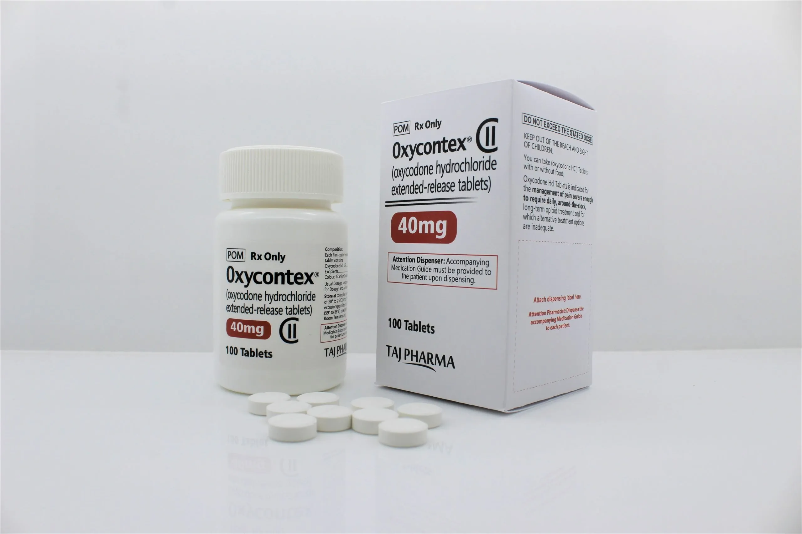 Oxycodone Hydrochloride ER Tablets 40mg Generic Manufacturers exporters India