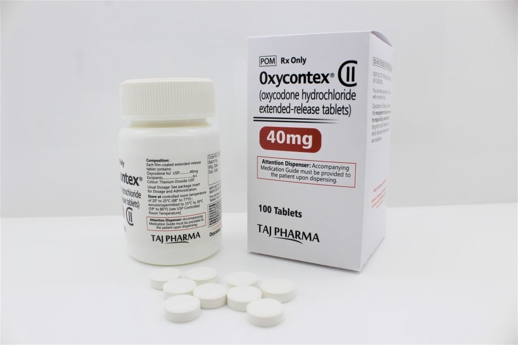 Oxycodone Hydrochloride ER Tablets 40mg manufacturer in India