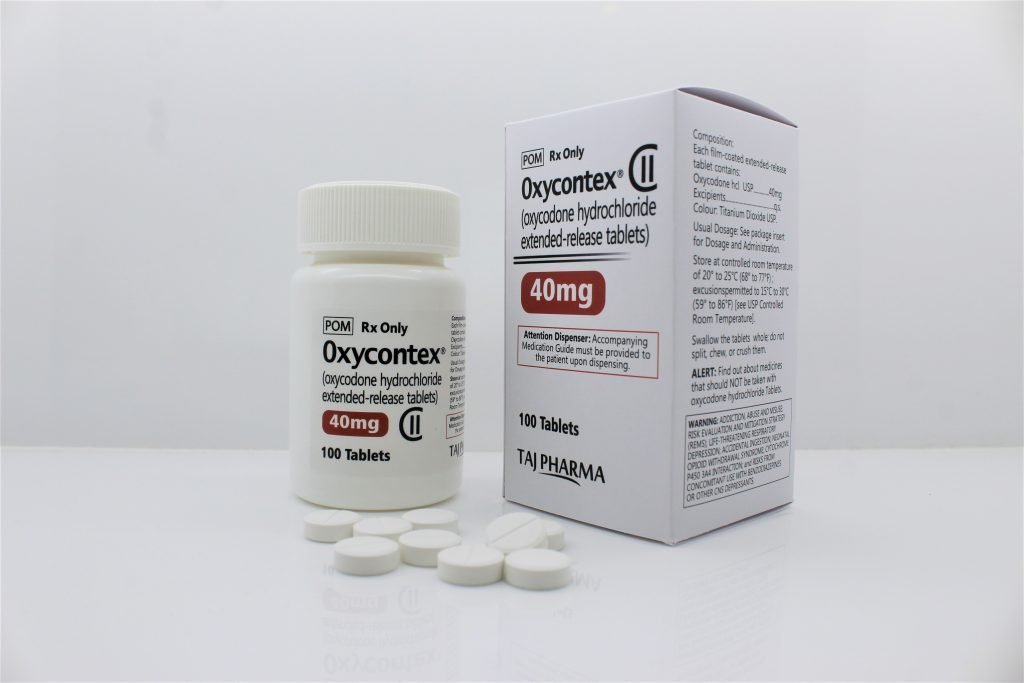 Oxycodone Hydrochloride ER Tablets 40mg suppliers in India