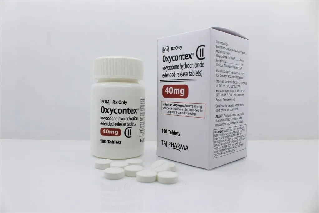 Oxycodone Hydrochloride ER Tablets 40mg suppliers in India
