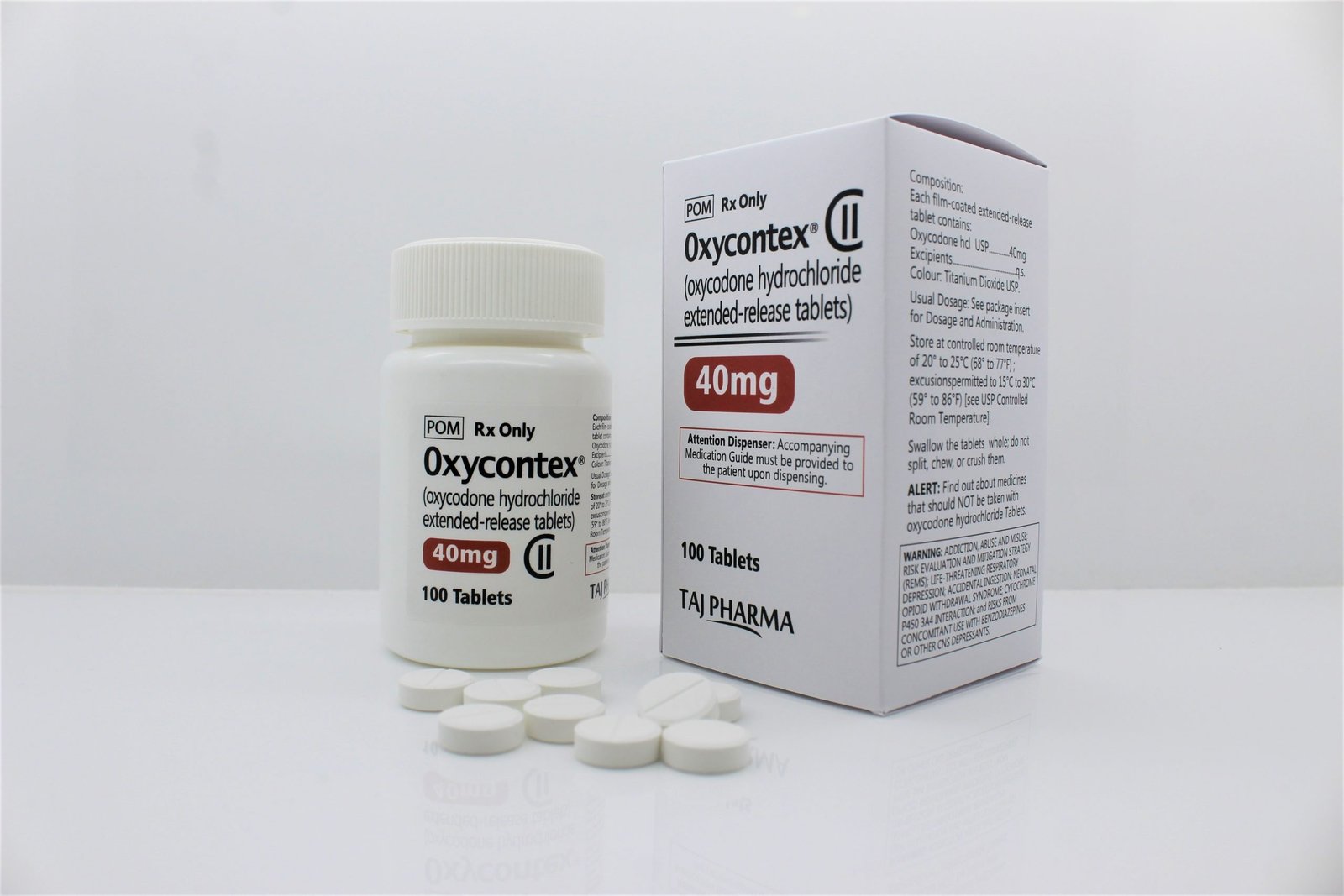 Oxycodone Hydrochloride ER Tablets 40mg suppliers in India