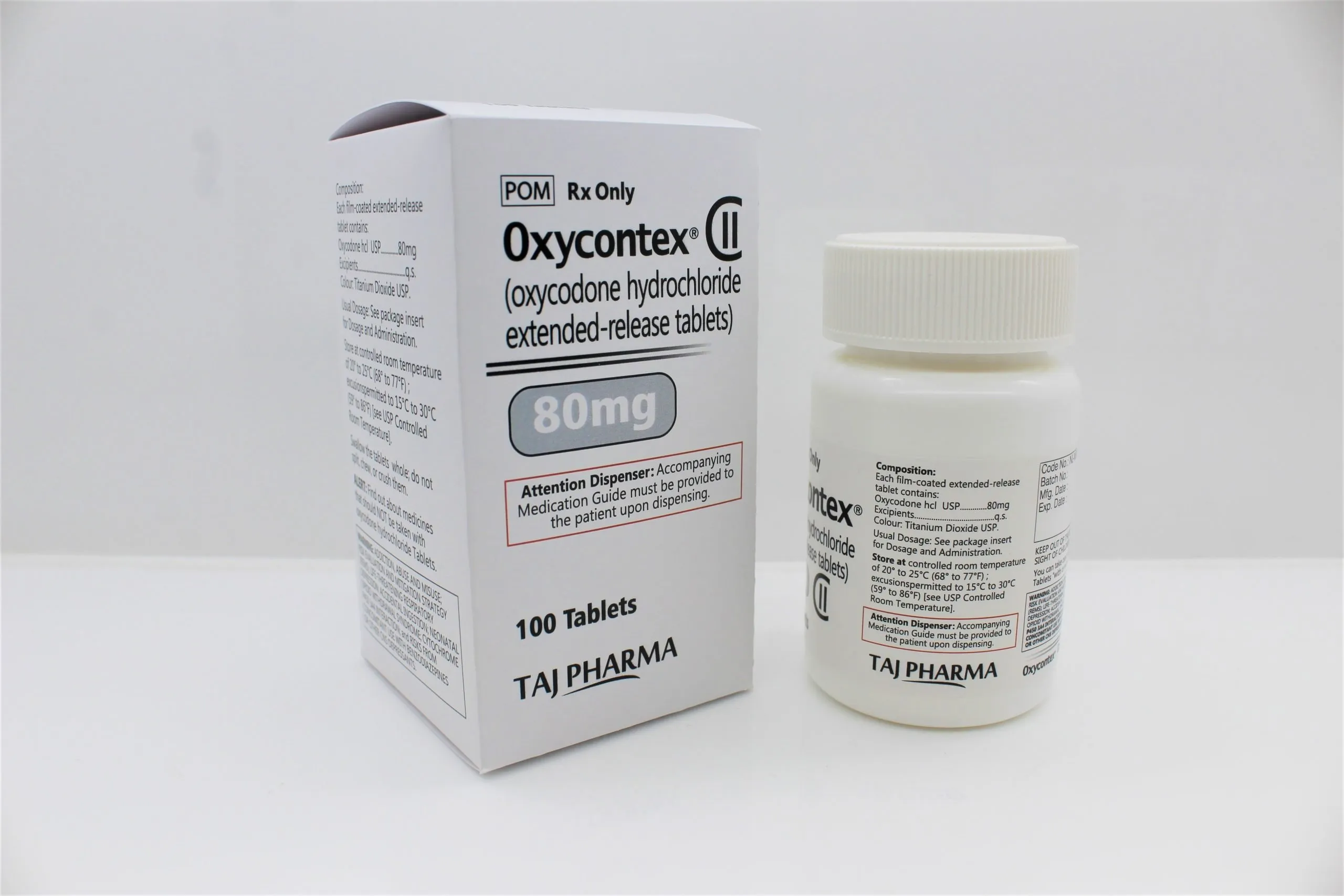 WHO-GMP Certified Oxycodone Hci Tablets 80mg
