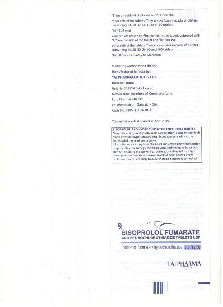 Bisoprolol-Hydrochlorothiazide Oral : Uses, Side Effects