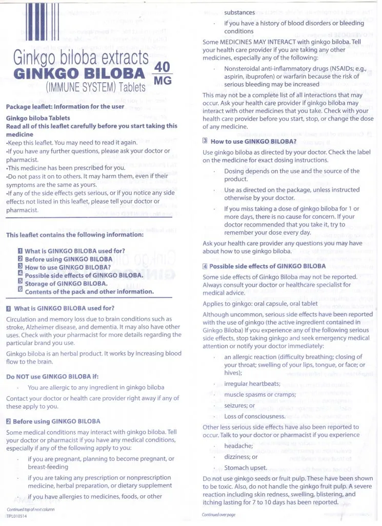 Ginkgo Biloba: Uses, Side Effects, Interactions, Dosage, and Warning