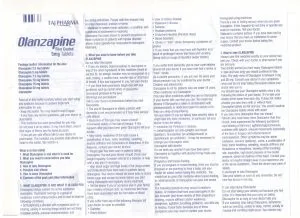 Taj Pharmaceuticals manufactures a wide range of pharmaceuticals formulation involving Tablets / Capsules / Injections and Orals. Taj Pharma India teamhas an excellent expertise in manufacturing and export of Olanzapine Tablets. Taj Pharmaceuticals has performed these business activities related to exports of Olanzapine Tablets for major foreign-affiliated pharmaceutical import companies, ministry of health, tenders etc. and have enjoyed the full confidence of these companies, instructions and governments. Olanzapine Side Effects, Dosage, Uses, and More
