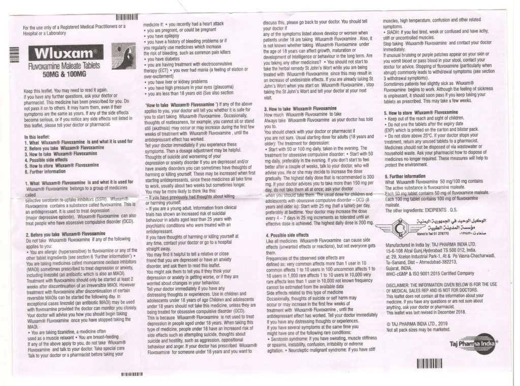 Fluvoxamine Oral : Uses, Side Effects, Interactions