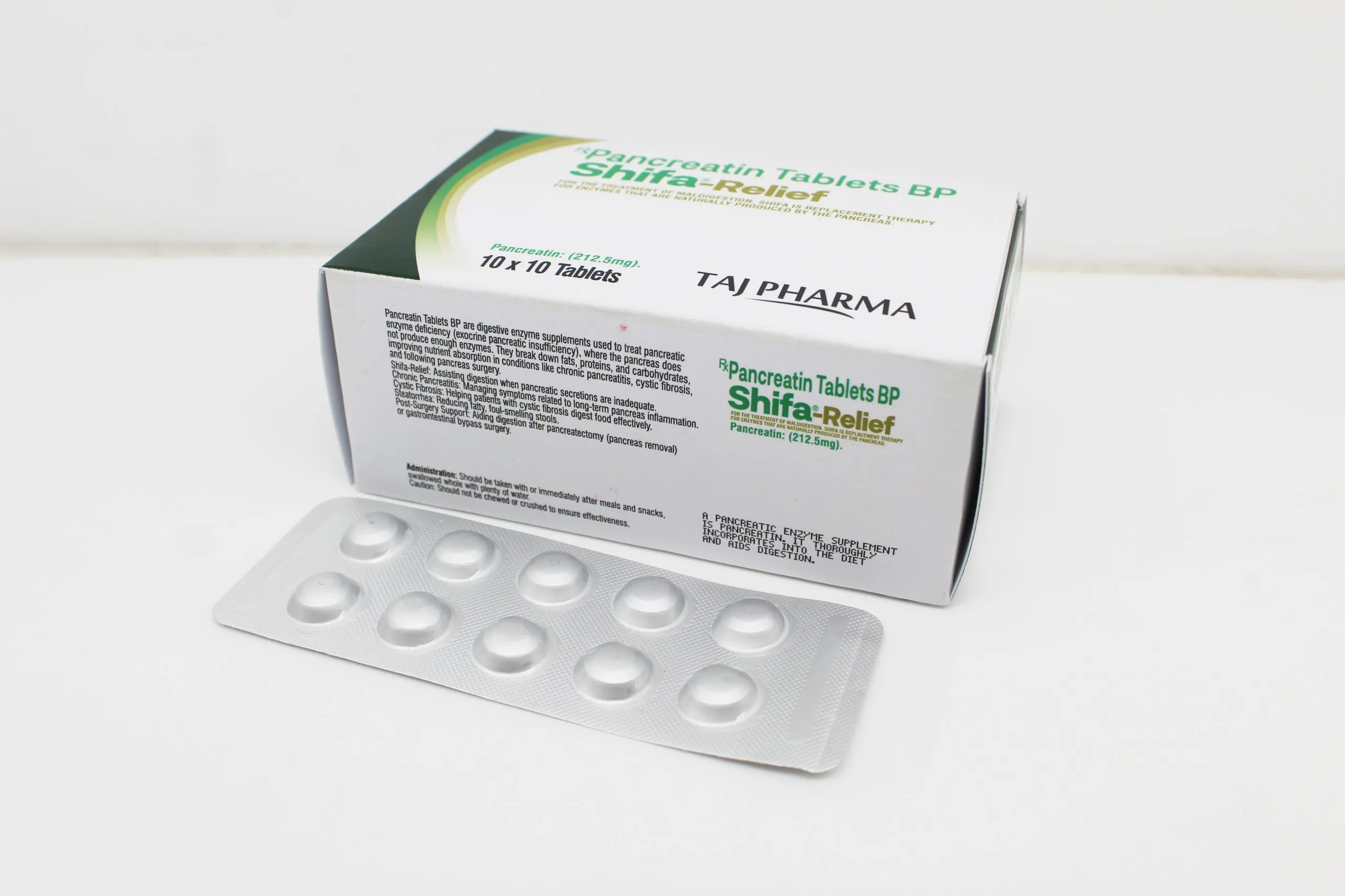 Pancreatin BP 212.5mg Tablets Manufacturer Suppliers in India