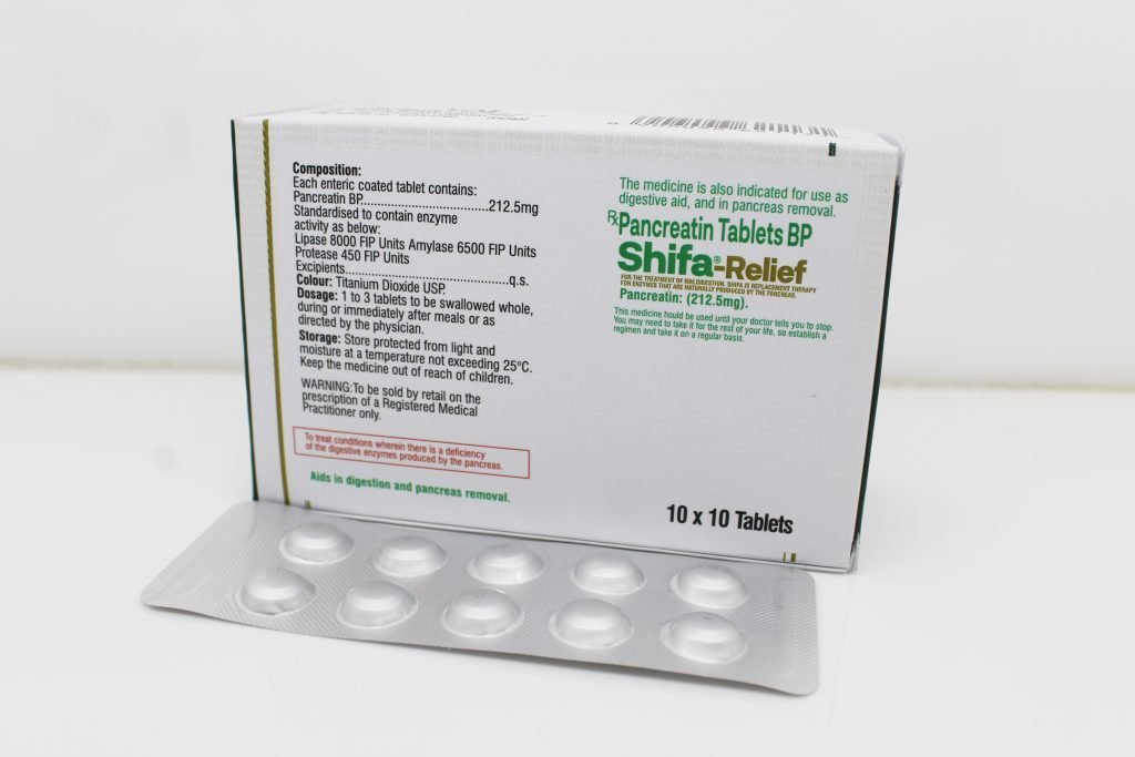 Pancreatin BP 212.5mg Tablets Manufacturer from Mumbai