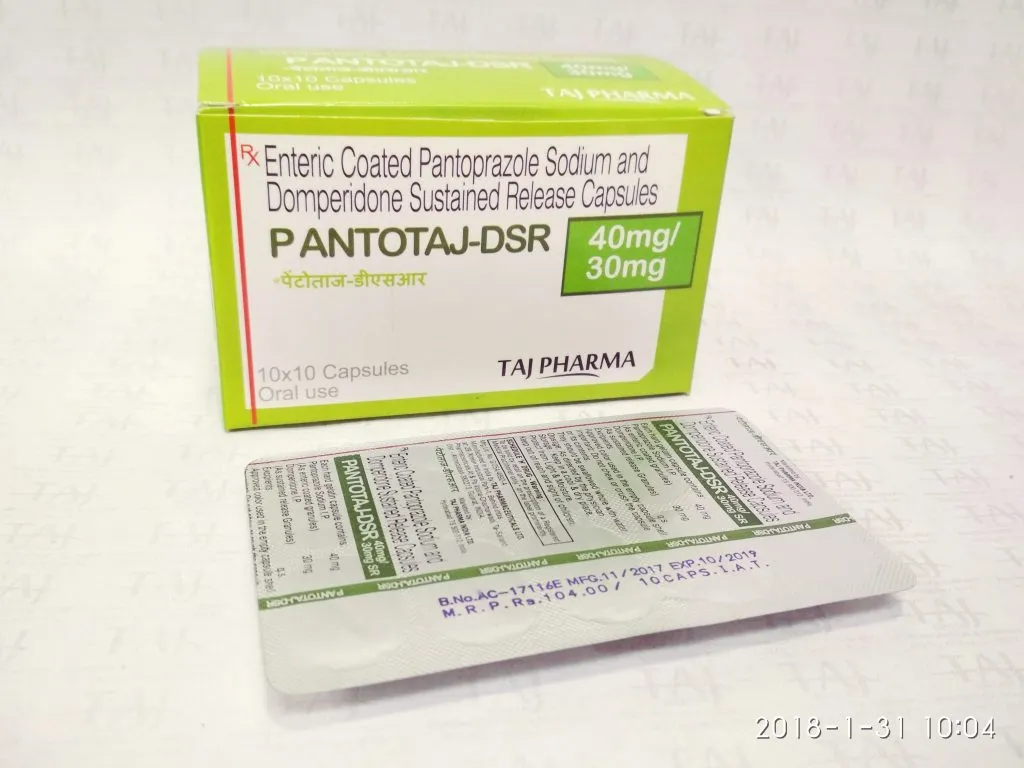 Pantoprazole Sodium & Domperidone SR Capsules-Pantotaj-dsr
