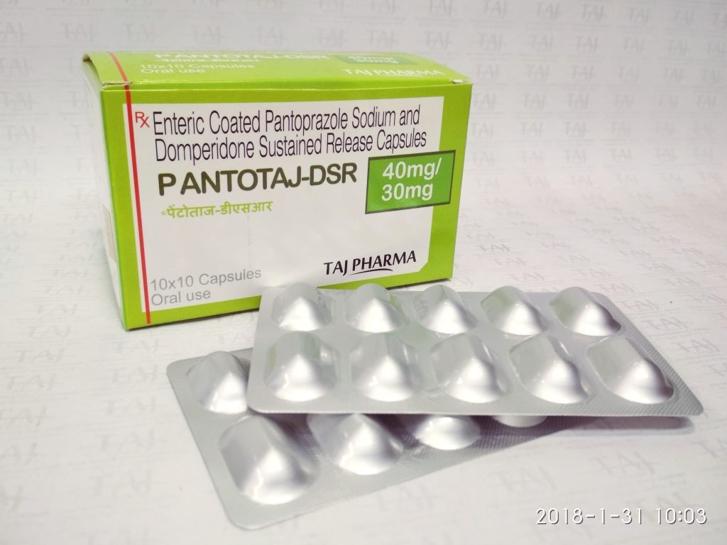 Pantoprazole Sodium & Domperidone SR Capsules-Pantotaj-dsr