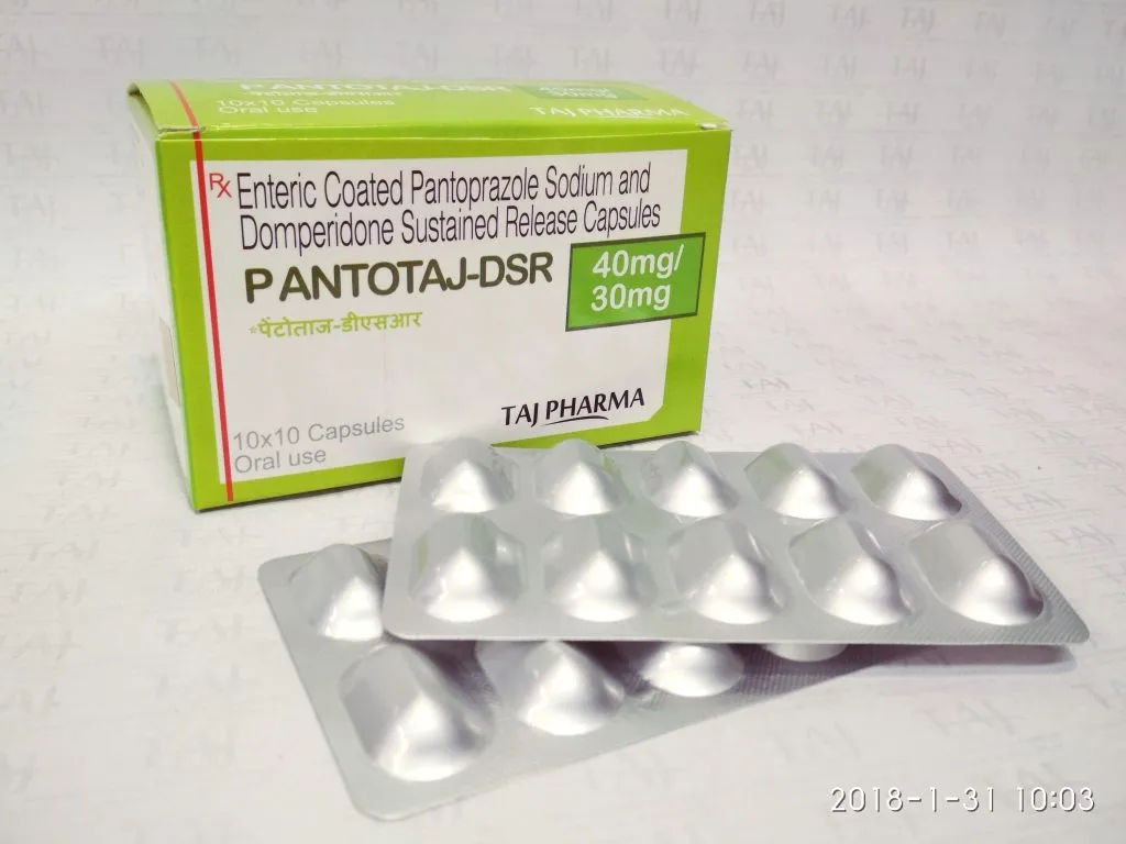 Pantoprazole Sodium & Domperidone SR Capsules-Pantotaj-dsr